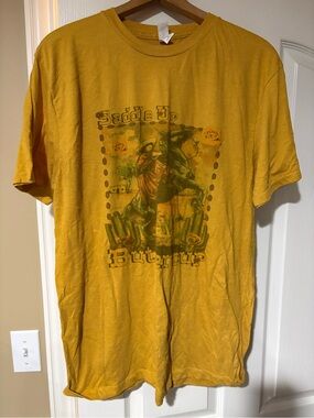 Tultex Mustard Graphic 'Saddle Up' Short Sleeve Tee